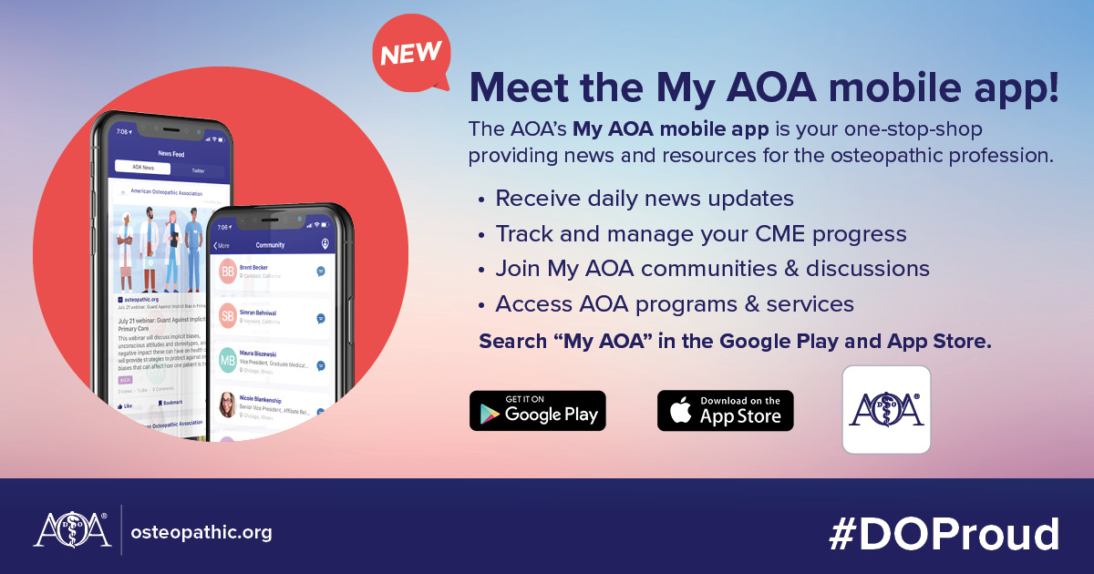 New AOA app provides opportunities to connect, stay on top of DO news The DO